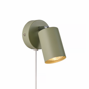 Messing leeslamp wandlamp zwart 'Explore' Nordlux GU10 verstelbaar modern 80mm