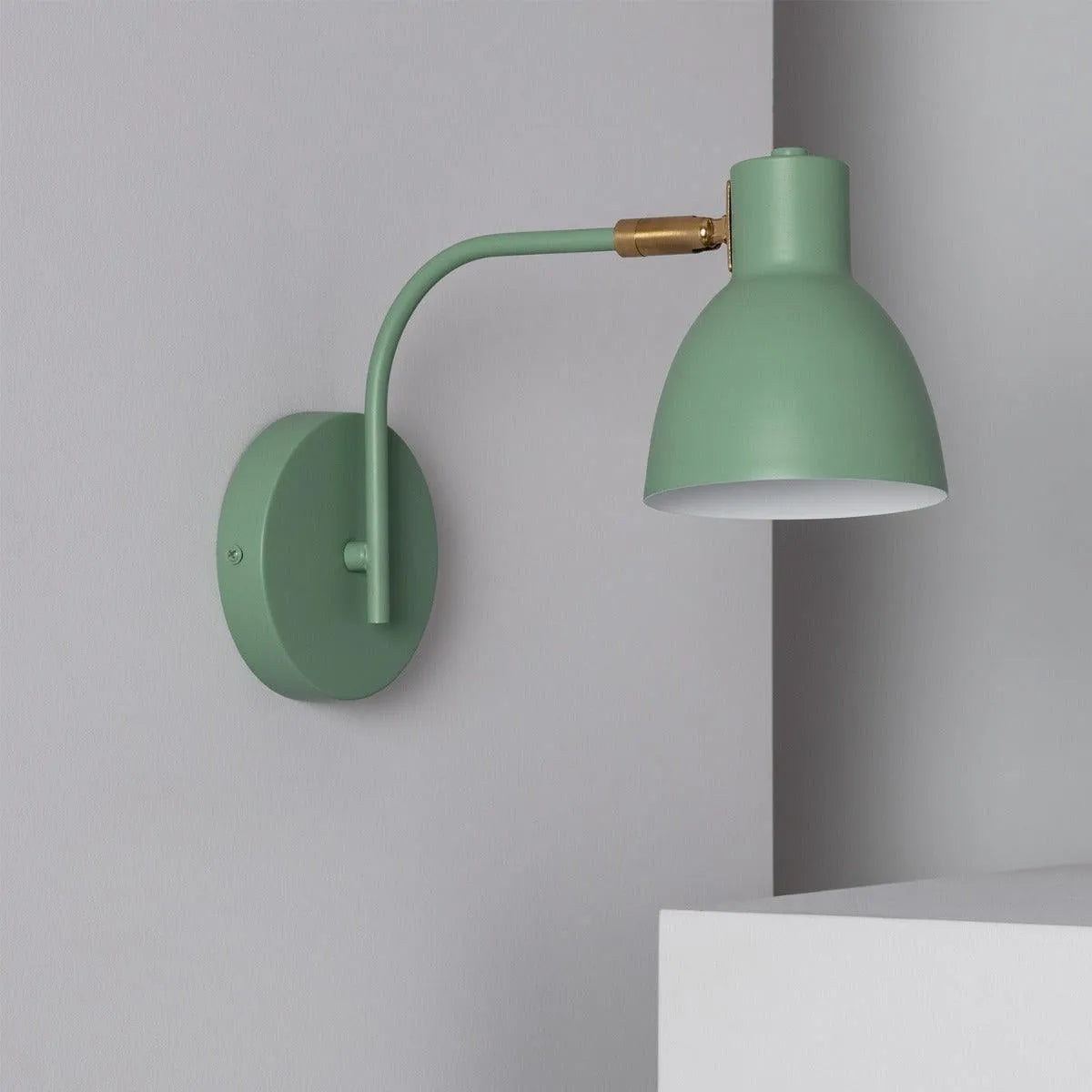 Wandlamp groen bureau design e27 fitting 