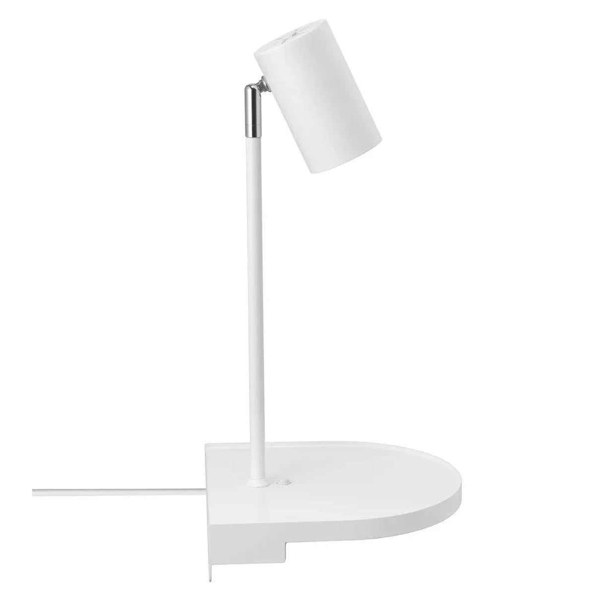 Wandlamp wit gu10 verstelbaar met plankje 3w
