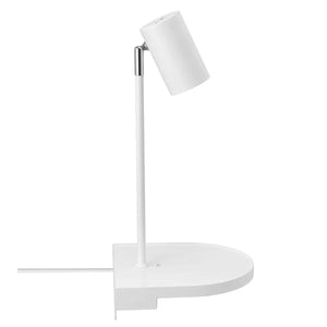 Wandlamp wit gu10 verstelbaar met plankje 3w