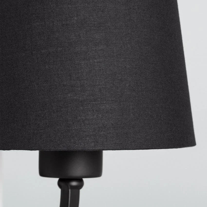 Wandlamp zwart met schakelaar 'Kaibi' hotelverlichting E27 fitting - FOIR