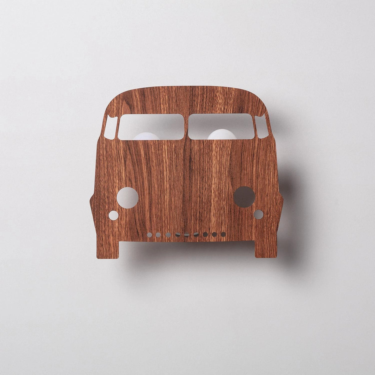Wandlamp hout kinderkamer auto 2x e14