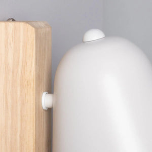 Wandlamp wit met stekker en schakelaar 