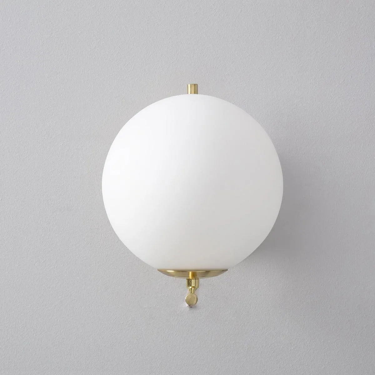 Muur lampen messing opaal glas e14 fitting