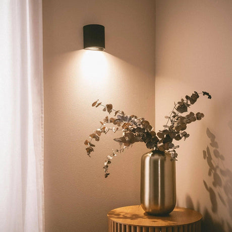 Wandlamp goud Ribble led lamp downlighter metaal gu10 'Xenia' led 10cm - FOIR