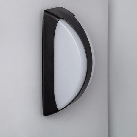 Wandlamp voordeur buitenlamp 'Daan' modern zwart wit led 12W - FOIR