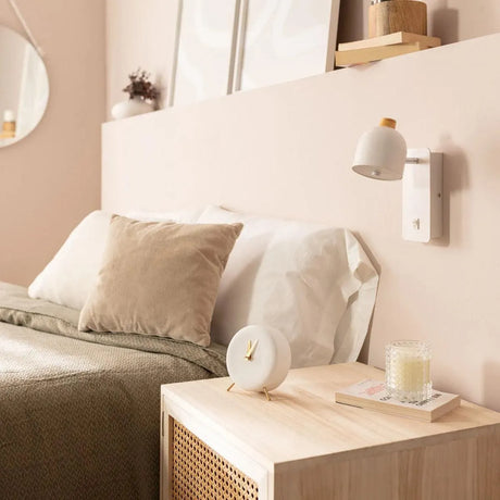 Wandlamp bed met schakelaar Verstelbare wandlamp wit leeslamp modern verstelbaar1