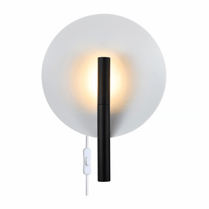 Wandlamp rond metaal zwart G9 Furiko rond - FOIR