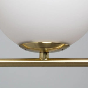 Wandlamp messing opaal glas e14 fitting