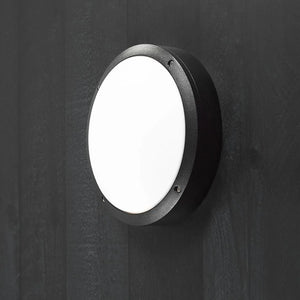 Nordlux wandlamp e27 fitting zwart Desi groot rond