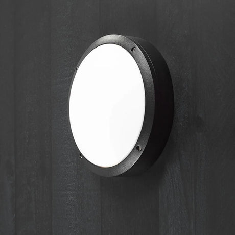Nordlux wandlamp e27 fitting zwart Desi groot rond