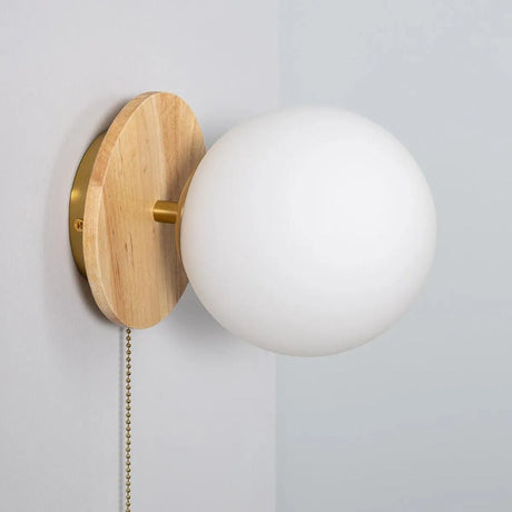 Wandlamp met glazen bol led