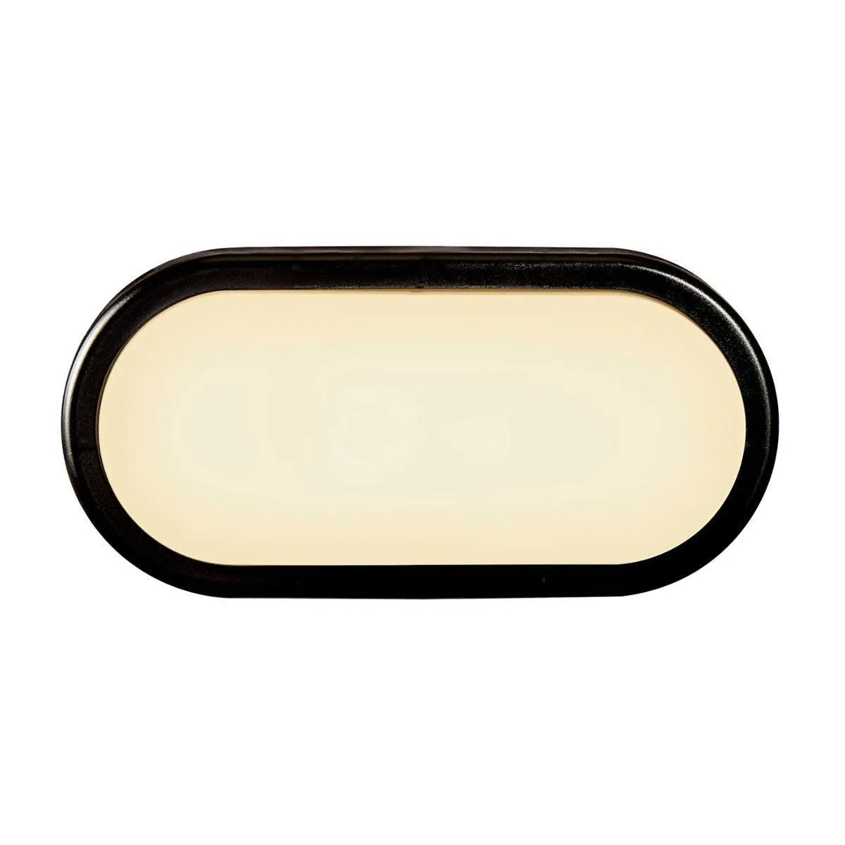 Gevelverlichting ovaal zwart met LED lichtbron Nordlux Cuba Outdoor - FOIR