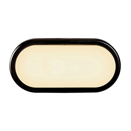 Gevelverlichting ovaal zwart met LED lichtbron Nordlux Cuba Outdoor - FOIR