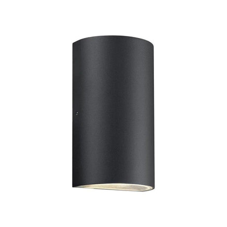 Buitenlamp zwart led 'Rold' warm wit up down zwart metaal - FOIR
