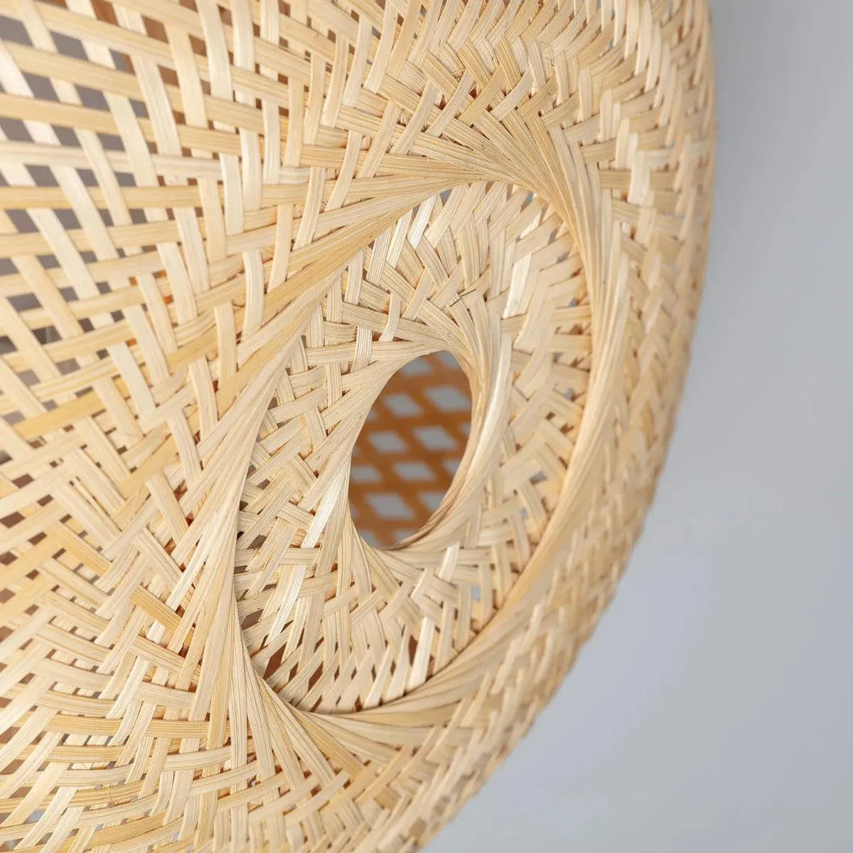 Bamboe wandlamp met stekker en schakelaar bedlamp rieten lamp gevlochten