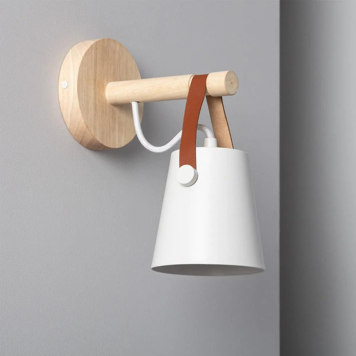 Wandlamp led metaal hout e14 fitting led lamp