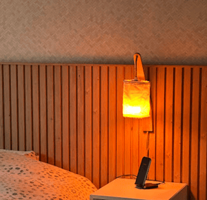 Wandlamp hout 'Kanzi' lamp E27 36cm - FOIR