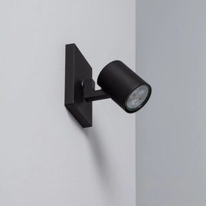 Wandlamp zwart leeslamp 'Gilly' GU10 modern leeslamp wandlamp spot - FOIR