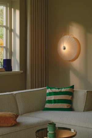 Wandlamp waaier Stof Nadia E14 50 cm