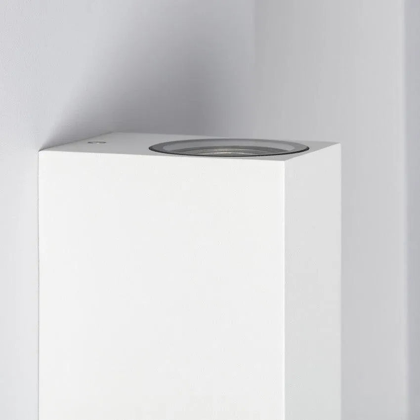 Wandlamp 'Milano' GU10 wit industrieel up- downlighter IP54 150mm - FOIR