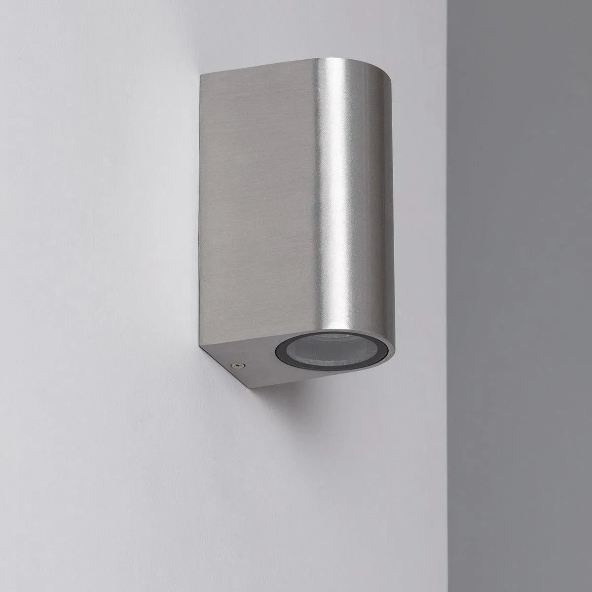 Buitenlamp zilver gu10 led lamp modern ovaal led lamp