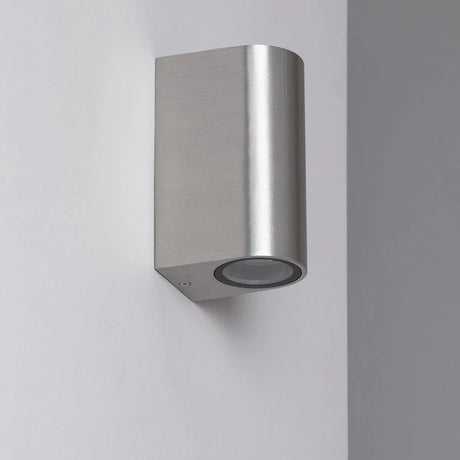 Buitenlamp zilver gu10 led lamp modern ovaal led lamp