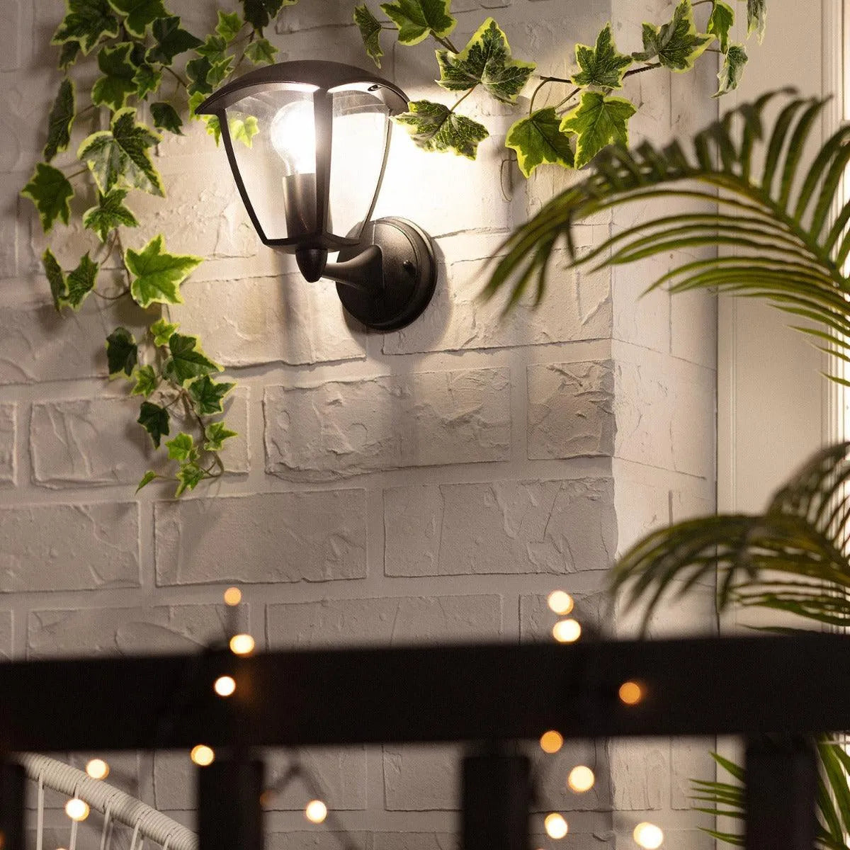 Gevelverlichting zwarte zwart e27 modern