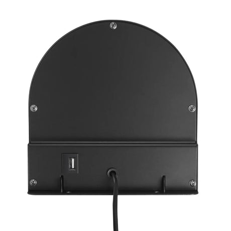 Bedlamp zwart met USB en plankje 'Cody' - FOIR