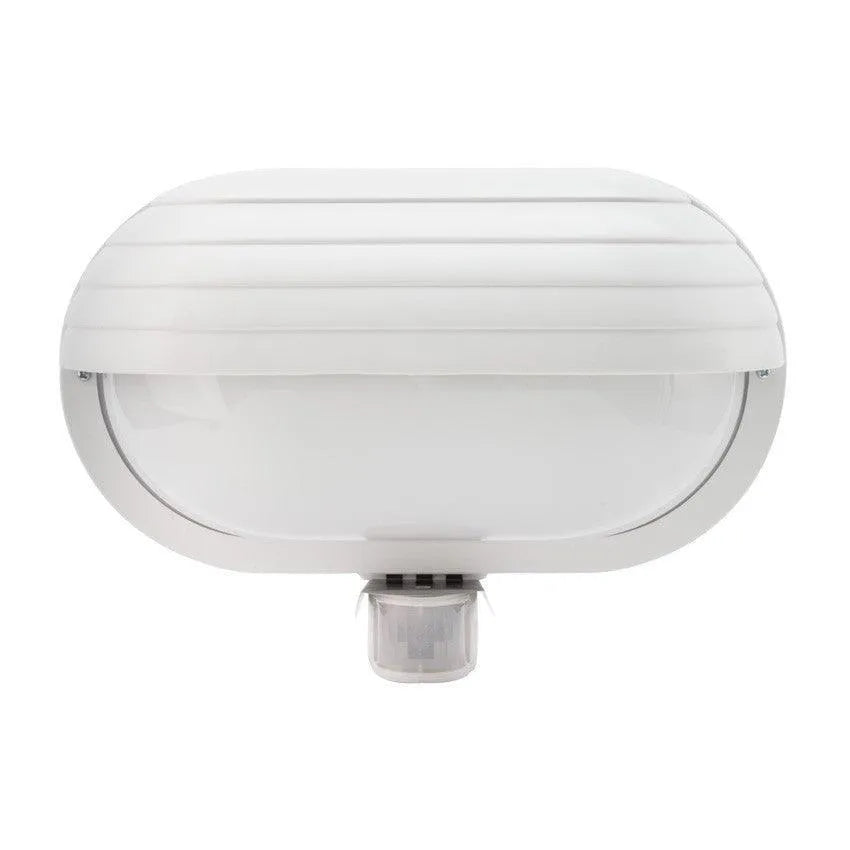 Buitenlamp wit modern met sensor voor bij de voordeur 