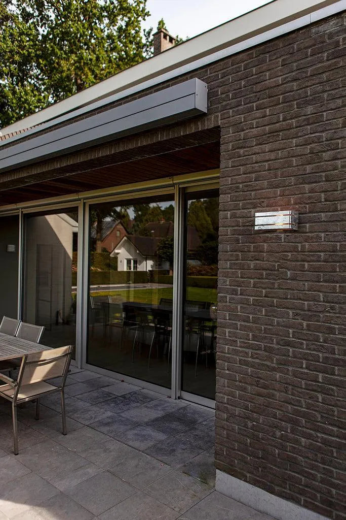 Moderne gegalvaniseerde wandlamp met e27 fitting modern design lutec 6939412013831 6939412013831 vidar 