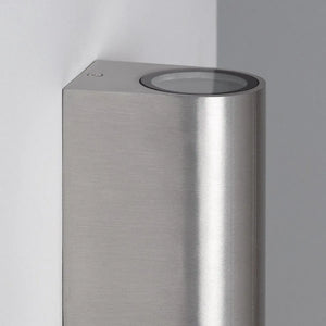 Buitenlamp up down zilver gevel verlichting gevelverlichting