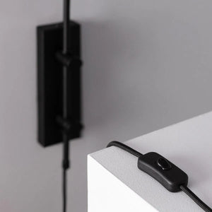 Wandlamp zwart 'Danique' E14 fitting led lamp modern verstelbaar - FOIR