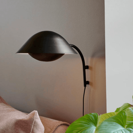 Nordlux Freya wandlamp zwart met schakelaar & E14 fitting 2213101003 - FOIR