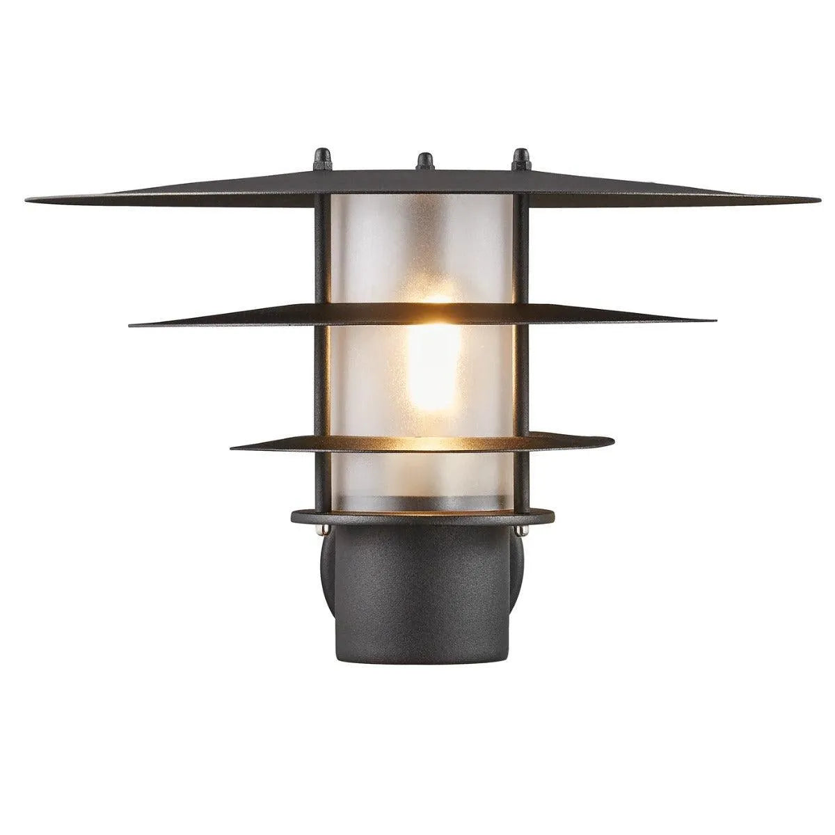 gevelverlichting voordeur mat zwart e27 fitting