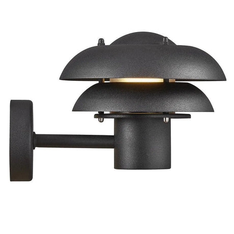 Voordeur wandlamp zwart Gevelverlichting led lamp zwart Nordlux Kurnos 20