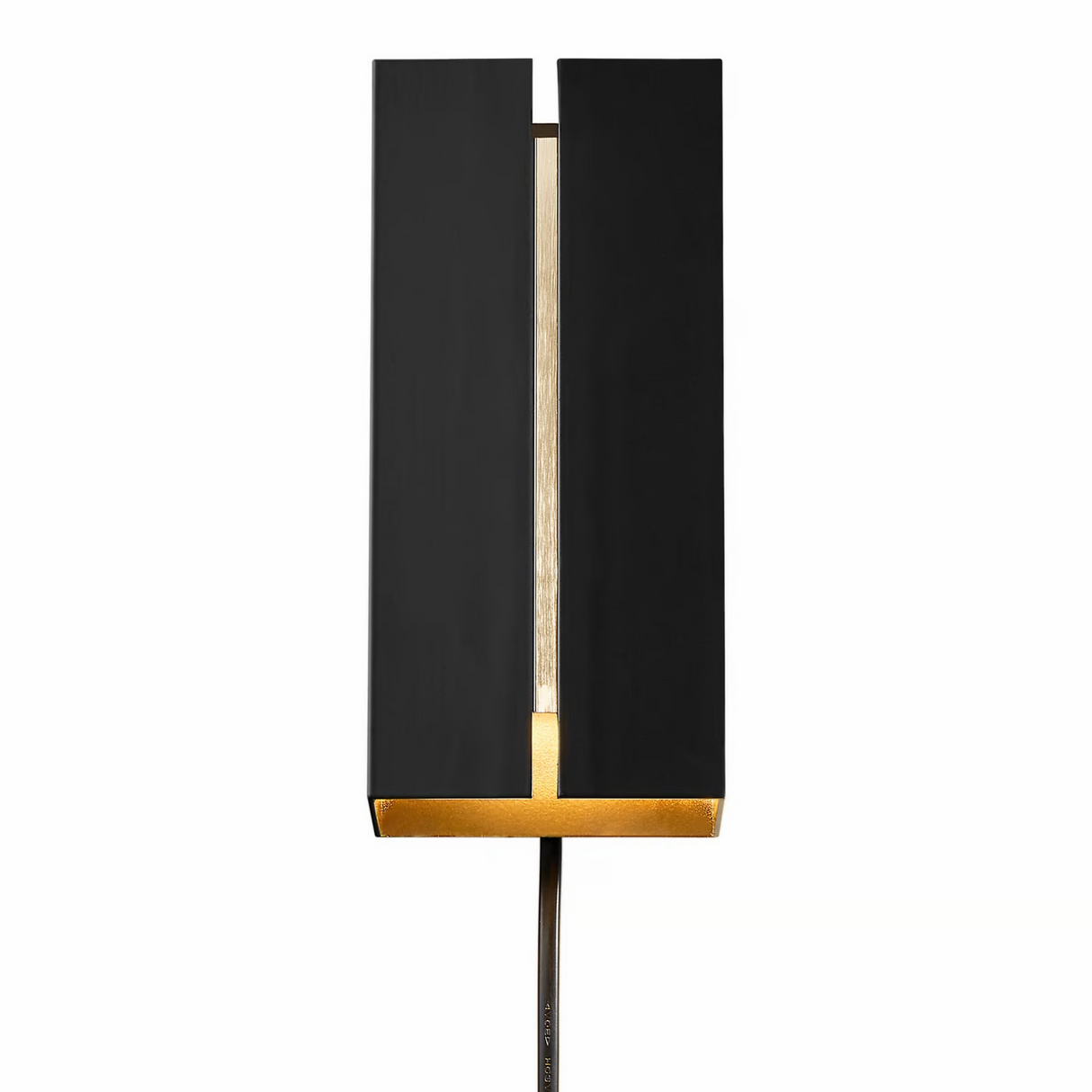 Wandlamp zwart vierkant 'Curtiz' zwart 3-stap dimmer 4.5W