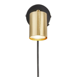 2113251035 5704924011610 2276988 zwart messing gu10 fitting explore nordlux leeslamp 