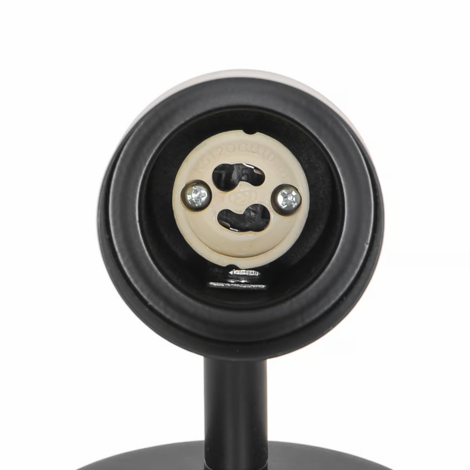 Wandlamp met stekker zwart 'Boston' GU10 verstelbaar