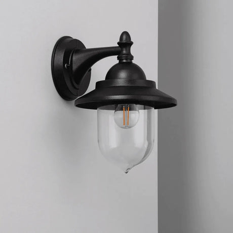 Buitenlamp klassiek 'Klasik' zwart modern e27 fitting IP44 - FOIR
