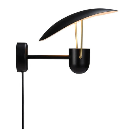 Wandlamp zwart Bedlamp met schakelaar 'Fabiola' - FOIR