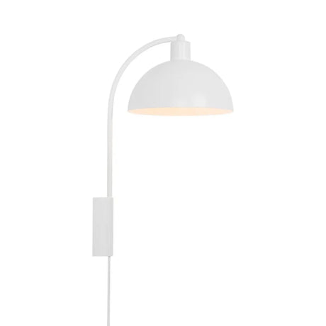 Witte wandlamp met opaalglas schakelaar & E14 fitting Nordlux Ellen - FOIR
