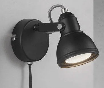  wandlamp nordlux leeslampje zwart met gu10 fitting aslak 45721003 