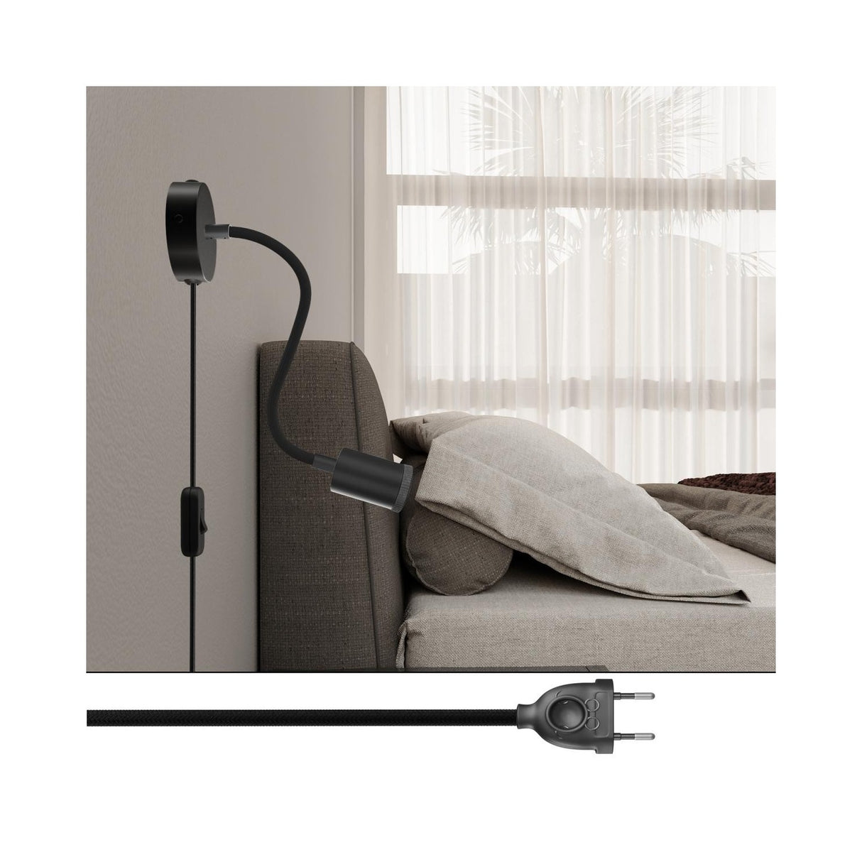 Leeslamp wand flexibel led lamp GU1d0
