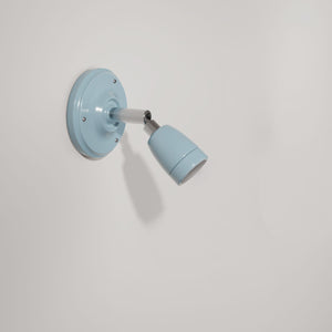 Wandlamp rond verstelbaar porselein E27 fitting industrieel