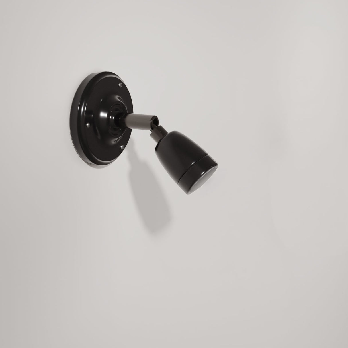 Wandlamp rond verstelbaar porselein E27 fitting industrieel