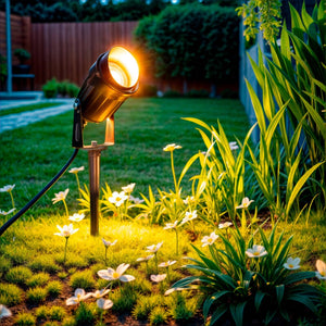 Grondspot zwart 12V easyfit 7W led 2700K warm wit