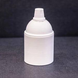 Witte E27 fitting bakeliet glas plastic
