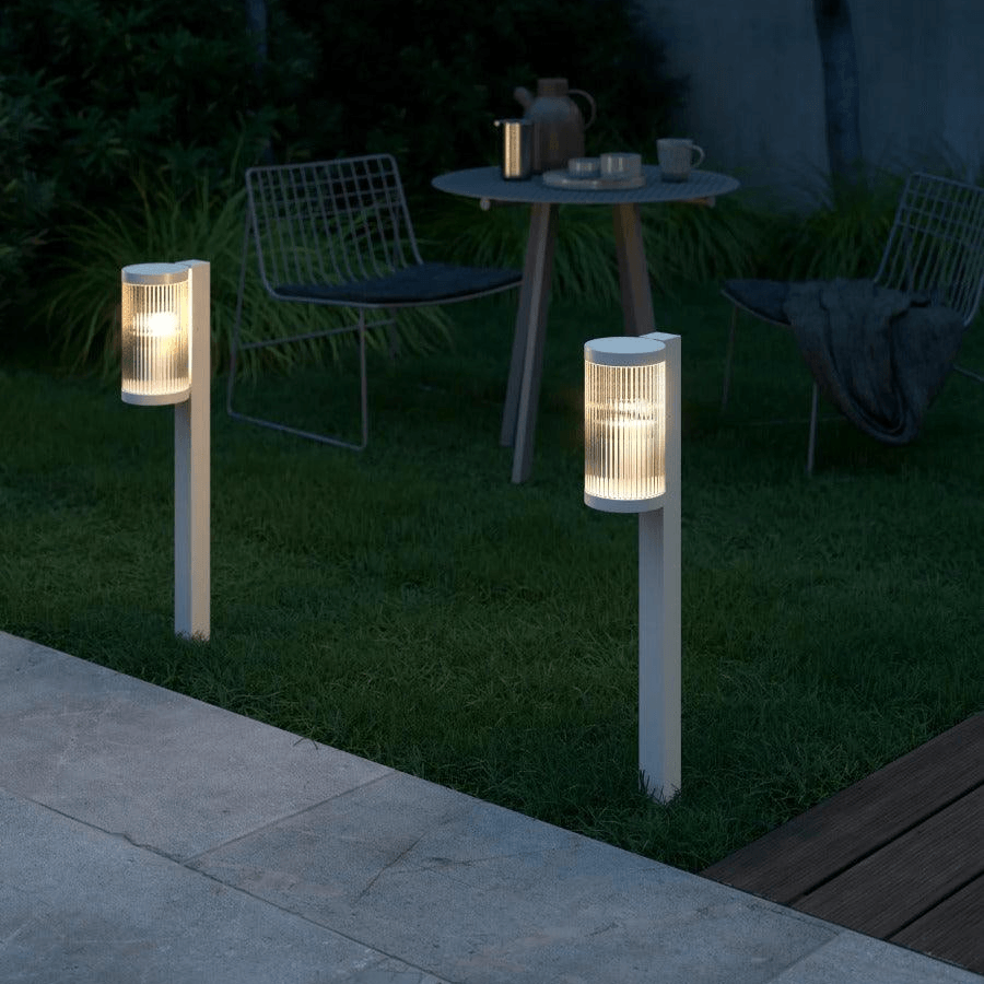 Staande witte tuinlamp E27 fitting Nordlux Coupar - FOIR