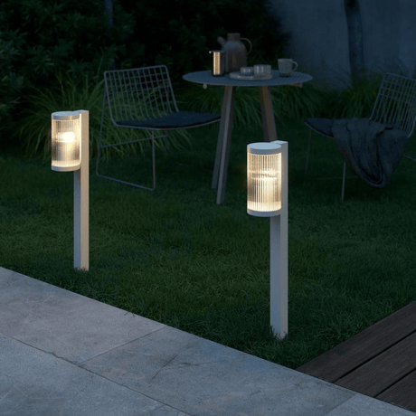 Staande witte tuinlamp E27 fitting Nordlux Coupar - FOIR